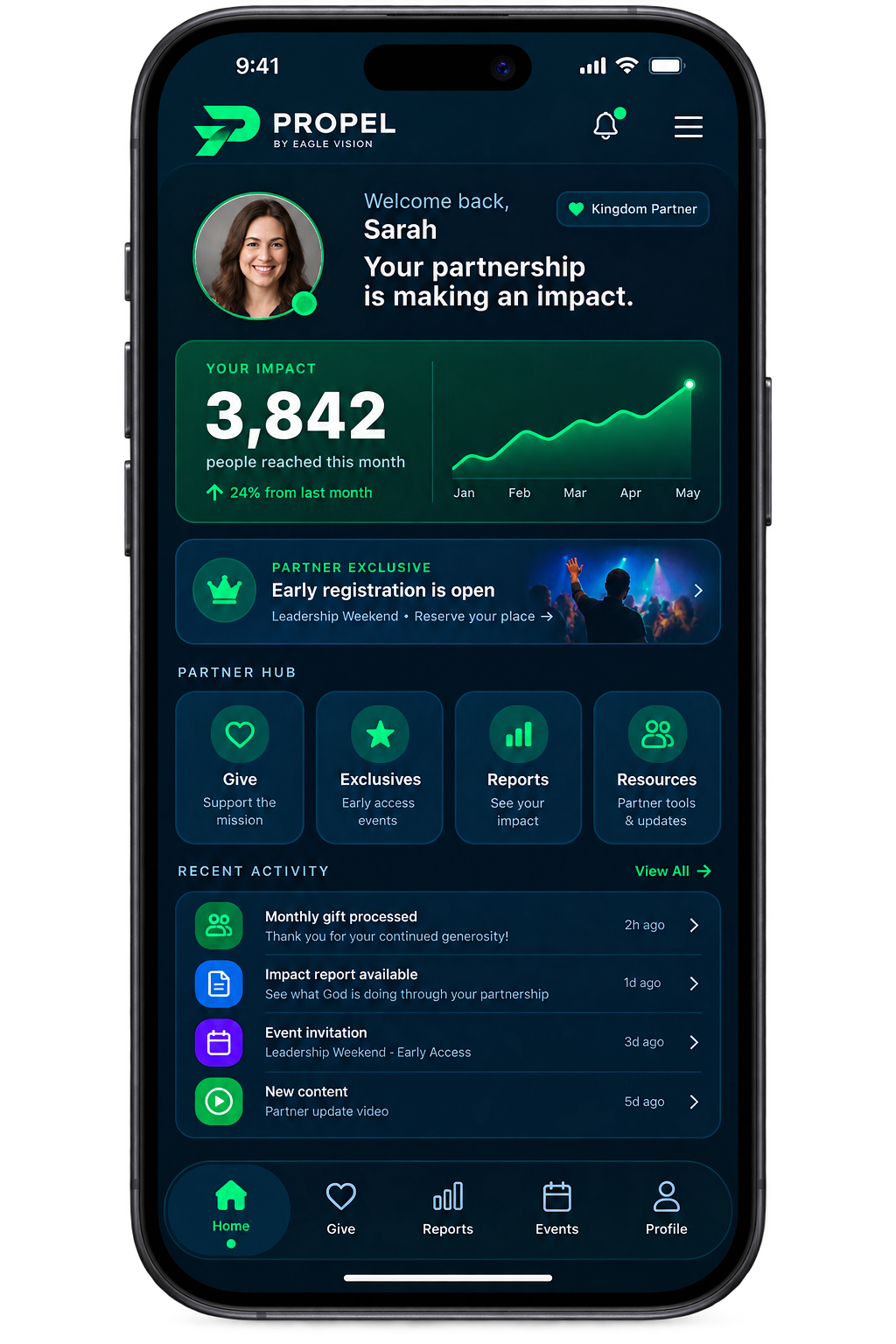 Propel partner mobile experience